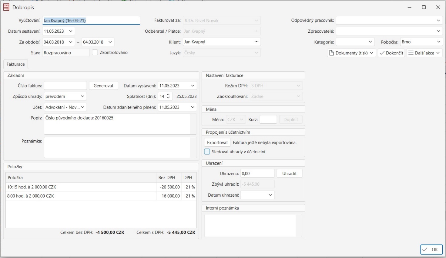 Obsah obrázku text, snímek obrazovky, software, číslo Popis byl vytvořen automaticky
